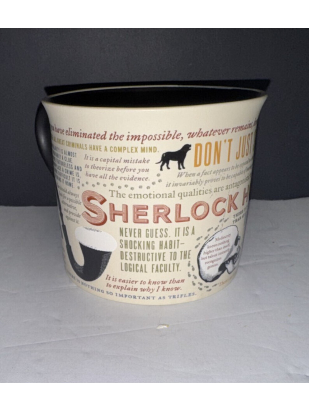 Sherlock Holmes Quotes LG. Coffee Mug by The Unemployed Philosophers Guild